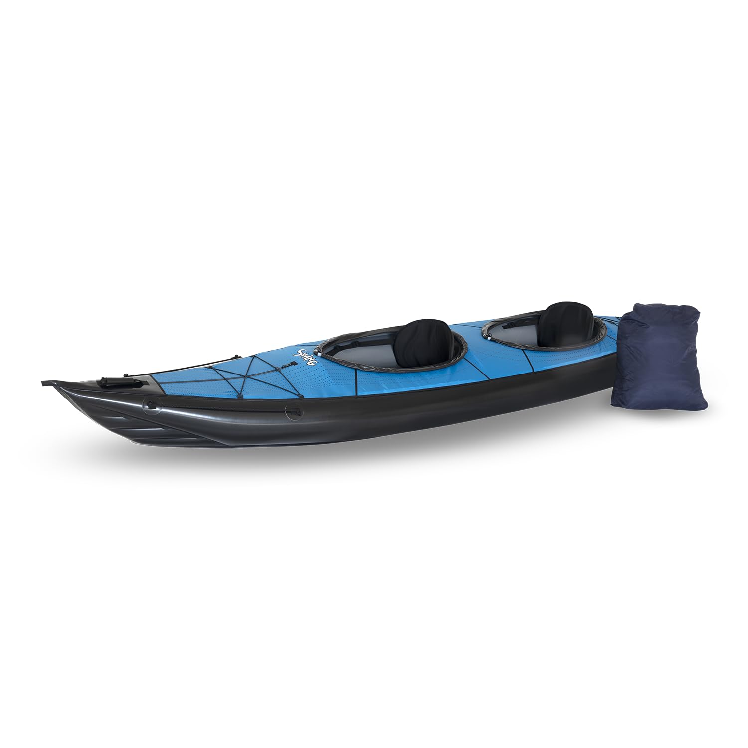 Inflatable Closed Kayak Reinforced Lightweight Recreational Adult Boat