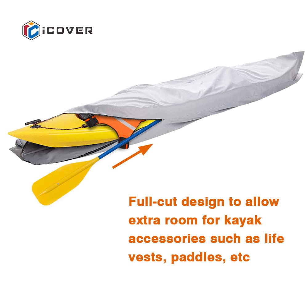 Heavy Duty Waterproof Kayak Canoe Storage Cover with UV Protection