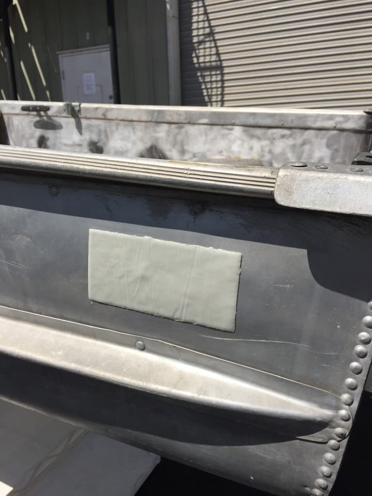 Peel and Stick Fiberglass Reinforced Repair Patch for Holes and Cracks