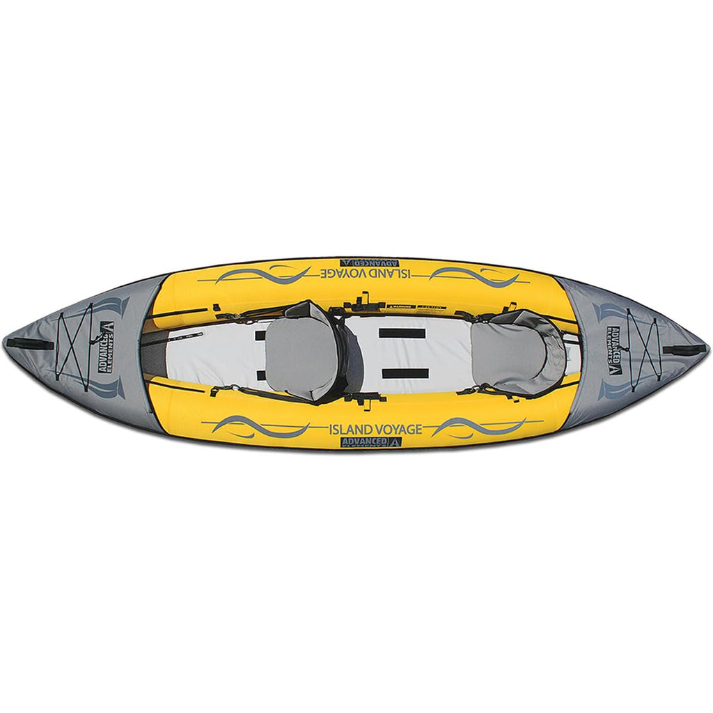 Yellow 11 ft Convertible Inflatable Recreational Kayak for One or Two