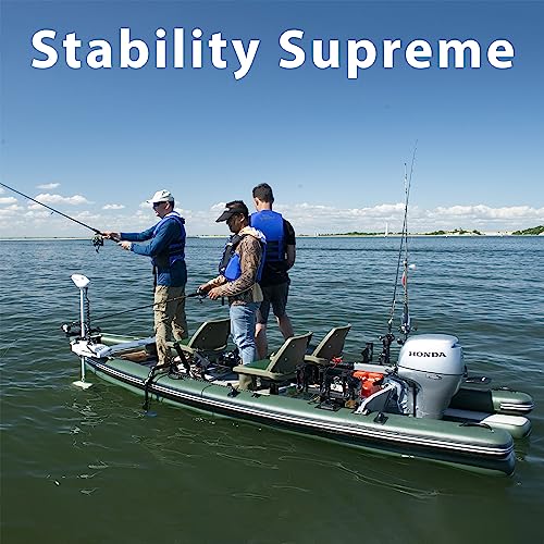 16 ft High Pressure Drop Stitch Inflatable Fishing Boat for One to Three