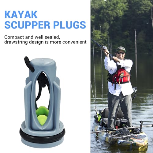2 Pack Kayak Scupper Valves for Sit On Top Fishing Kayaks