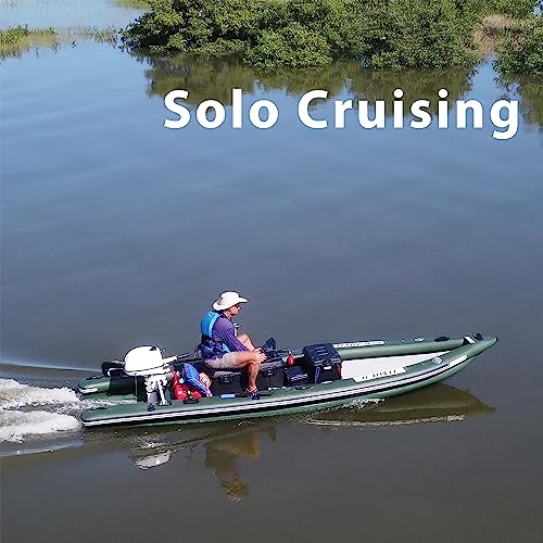 16 ft High Pressure Drop Stitch Inflatable Fishing Boat for One to Three