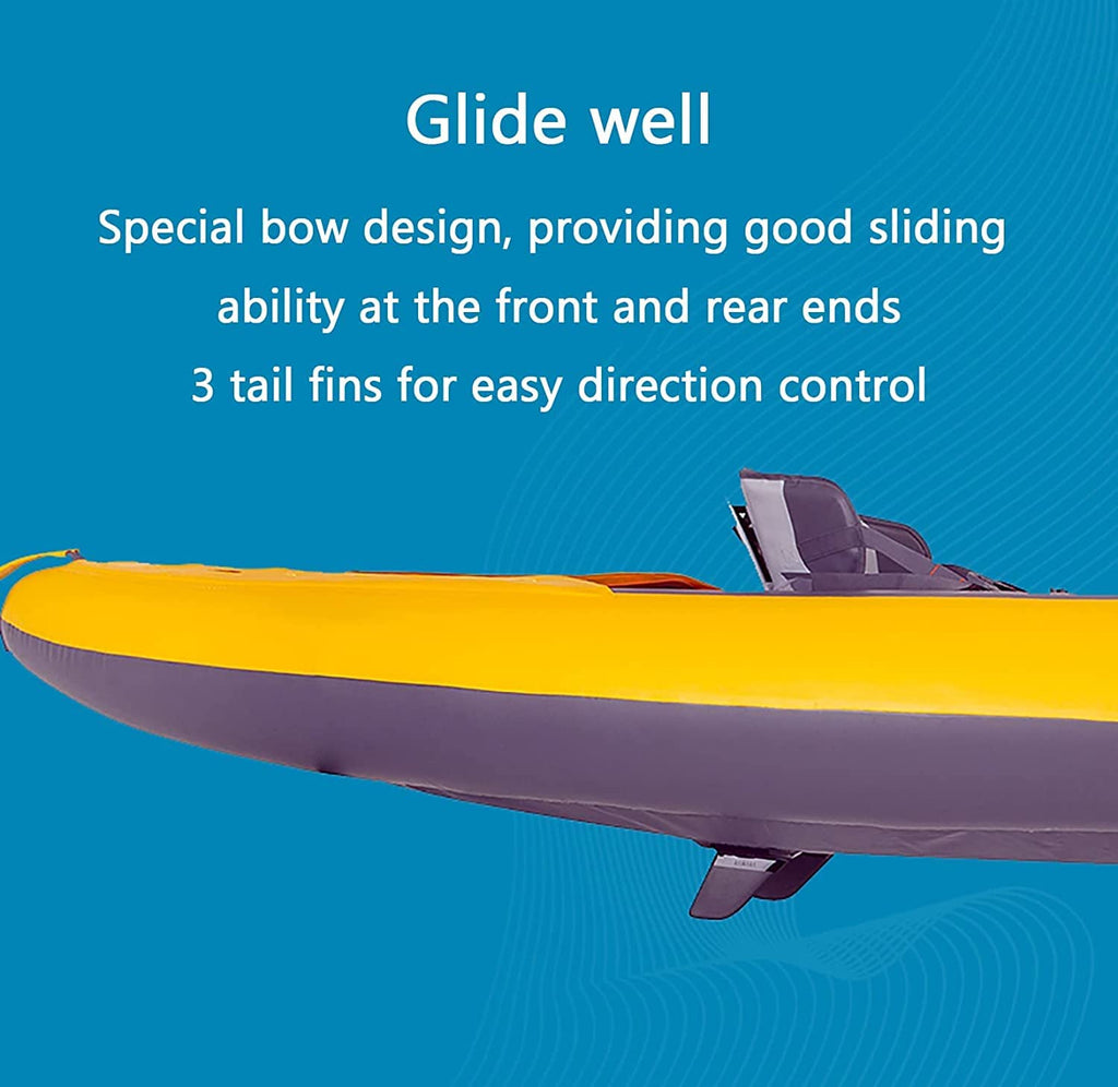 Thick High Pressure Inflatable Touring Kayak Rubber Dinghy Canoe