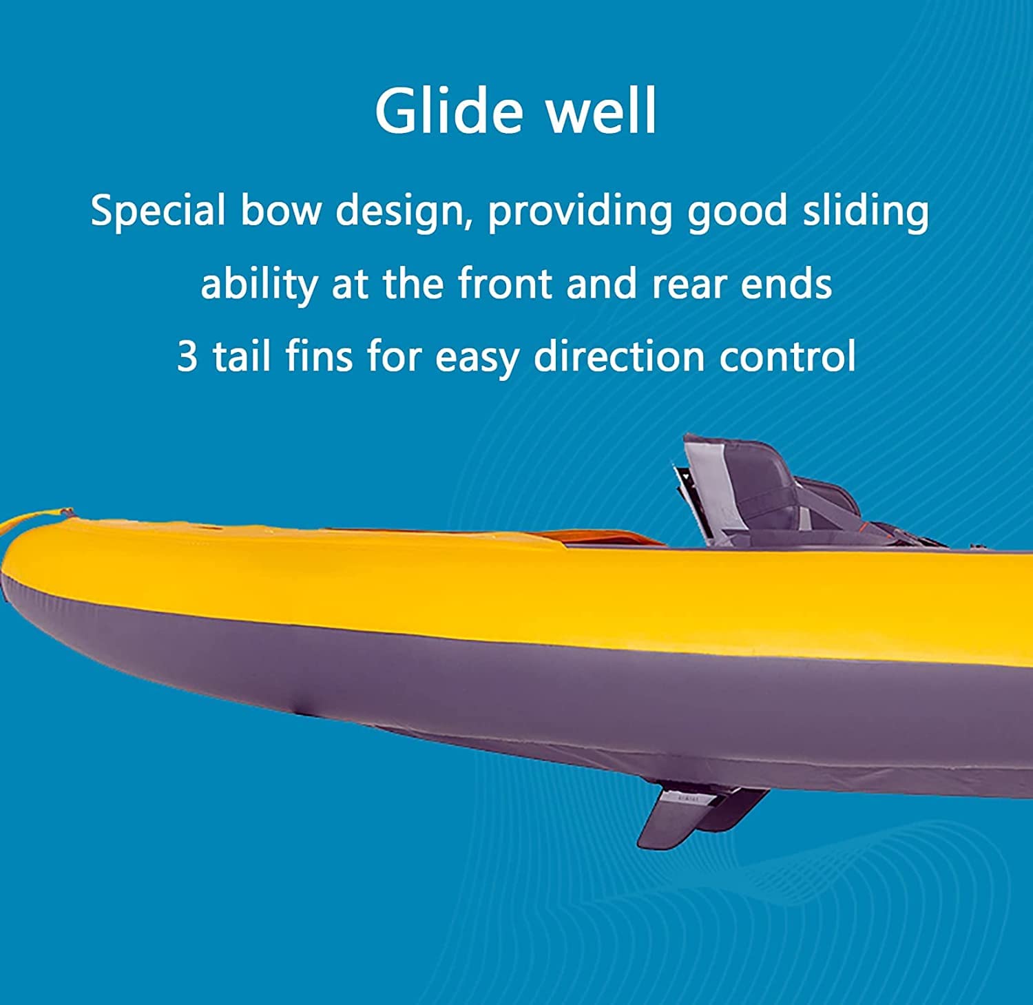 Thick High Pressure Inflatable Touring Kayak Rubber Dinghy Canoe
