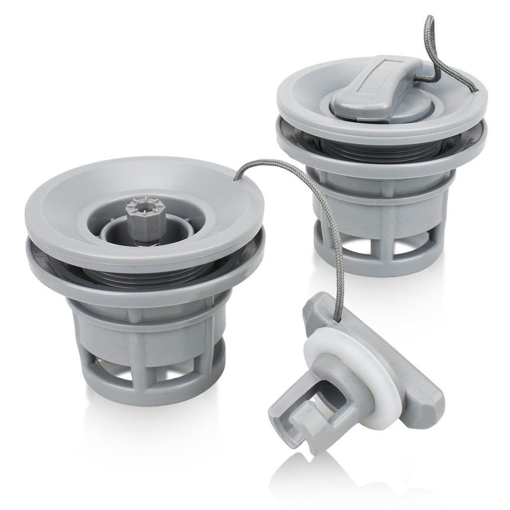 2 Pack PVC Air Valve Cap Plugs for Inflatable Kayak and Paddle Board