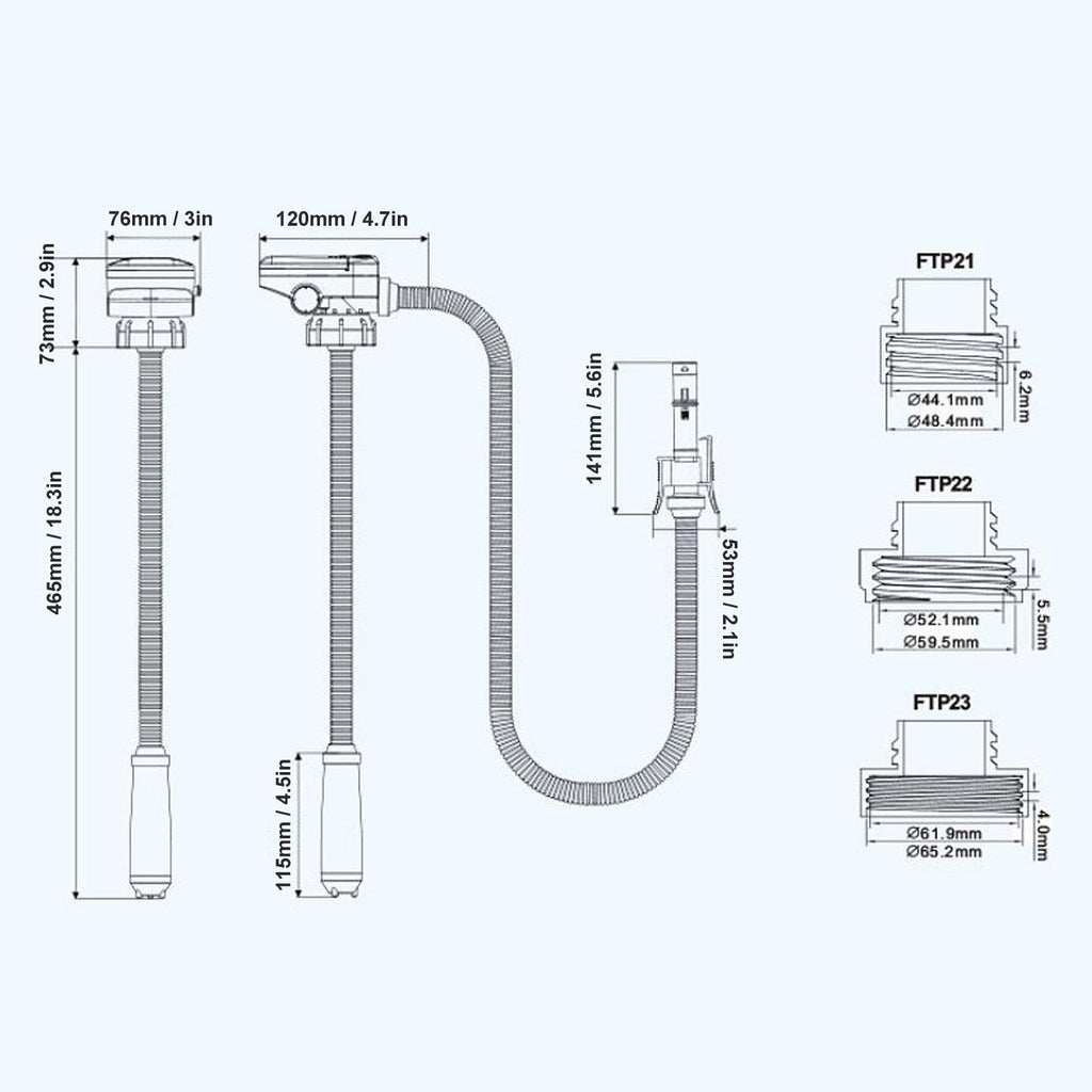 Electric Fuel Transfer Pump with Auto Stop Sensor for Gasoline Kerosene