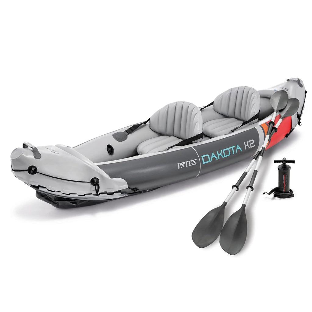 2 Person Inflatable Kayak Set with Oars and Pump