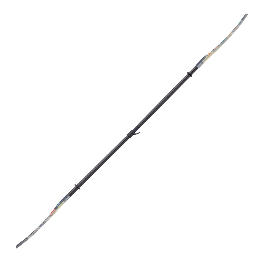 Adjustable Fiberglass Kayak Paddle with Carbon Shaft for Touring Fishing