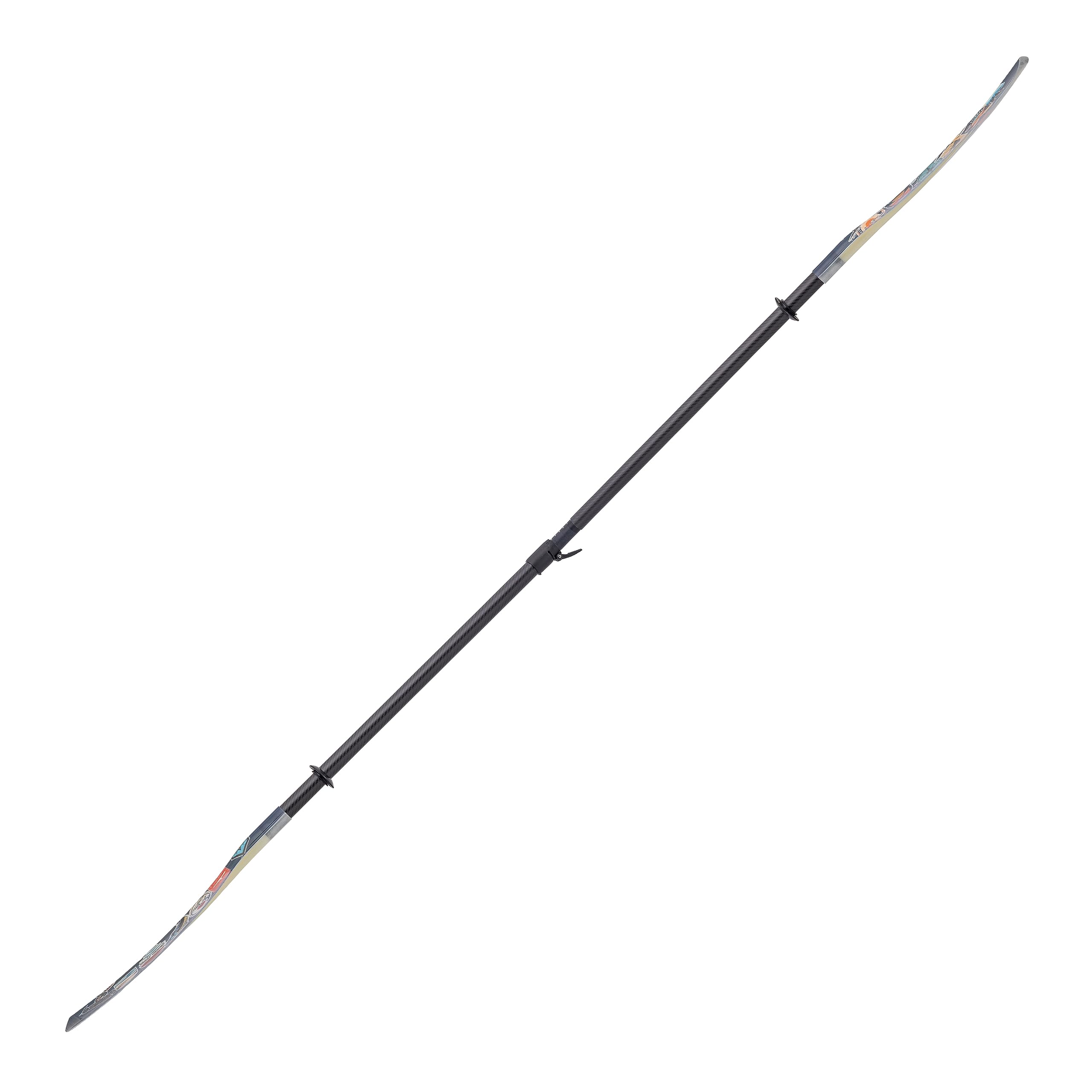 Adjustable Fiberglass Kayak Paddle with Carbon Shaft for Touring Fishing