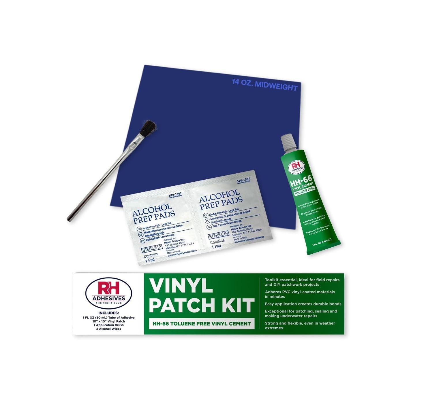 10 Inch Vinyl Patch Kit for Inflatable Boat and Gear Repair
