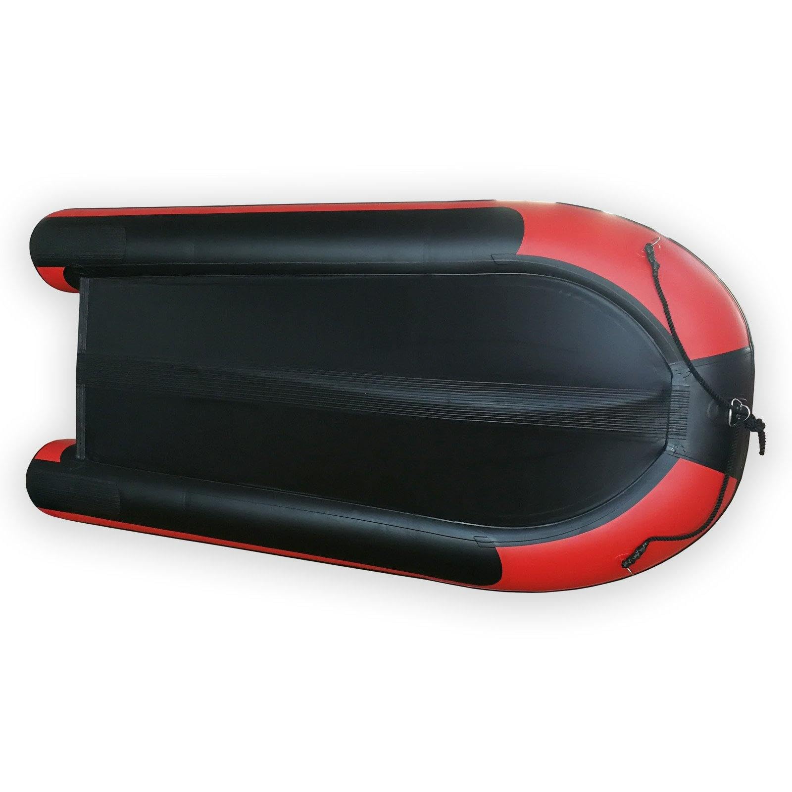 Red 12 ft Heavy Duty PVC Inflatable Boat for Six Person Fishing Cruising