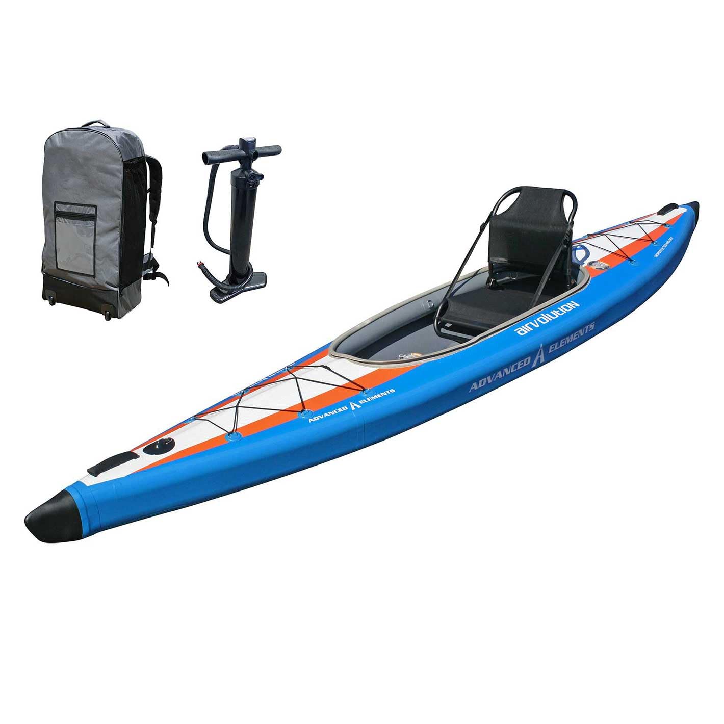 Inflatable Kayak with Roller Bag and Pump