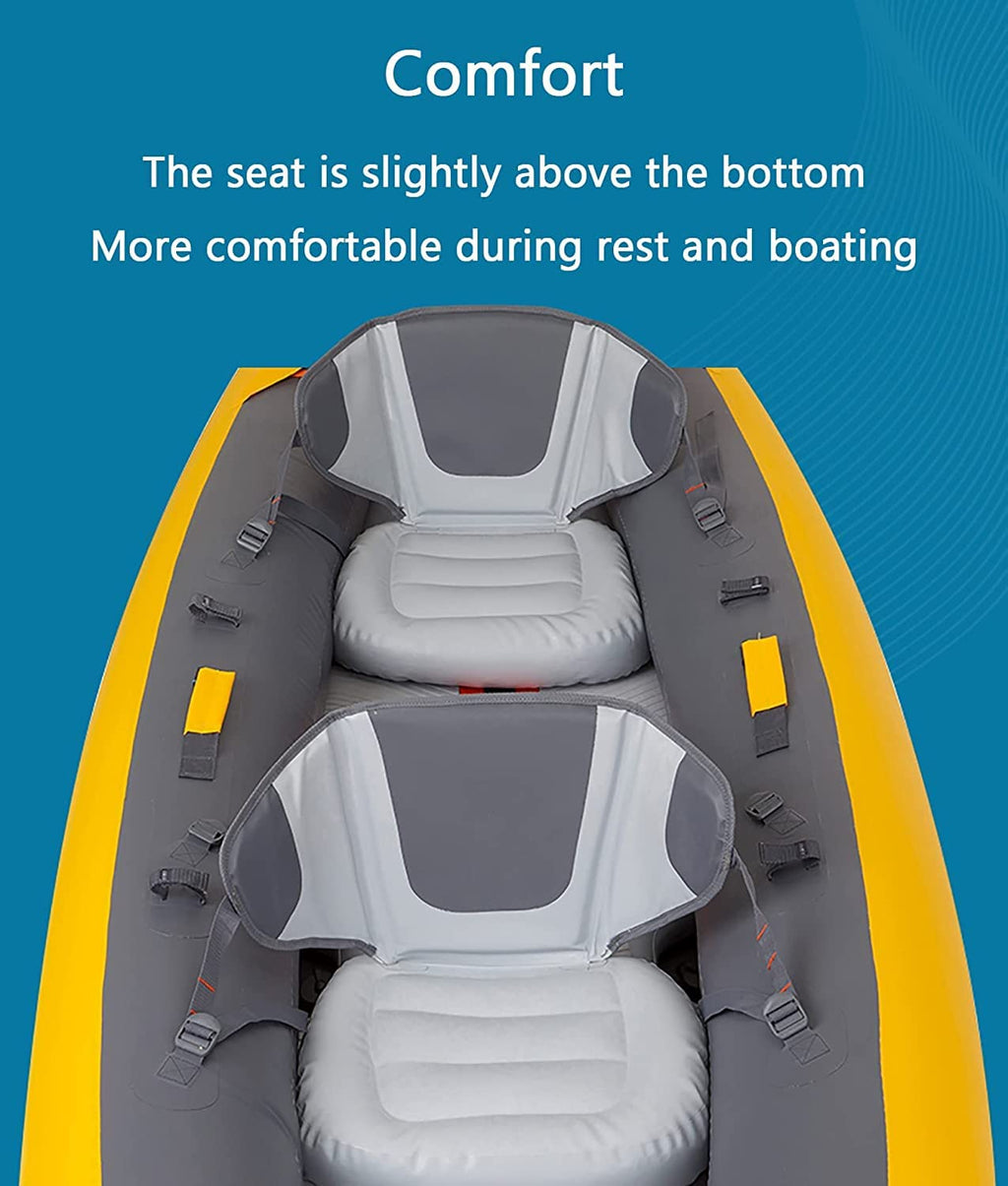 Thick High Pressure Inflatable Touring Kayak Rubber Dinghy Canoe