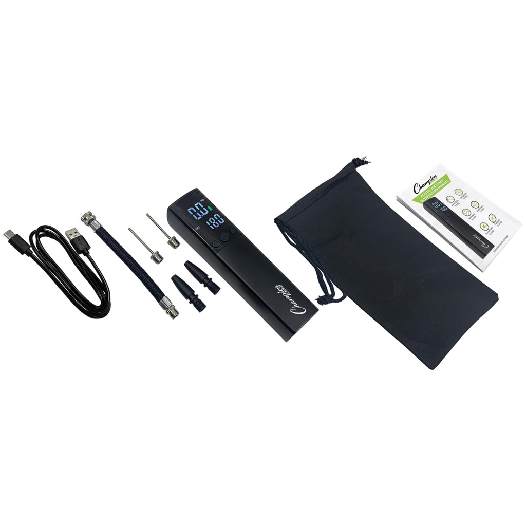 USB C Rechargeable Electric Ball Pump with Digital Gauge and Auto Shut Off
