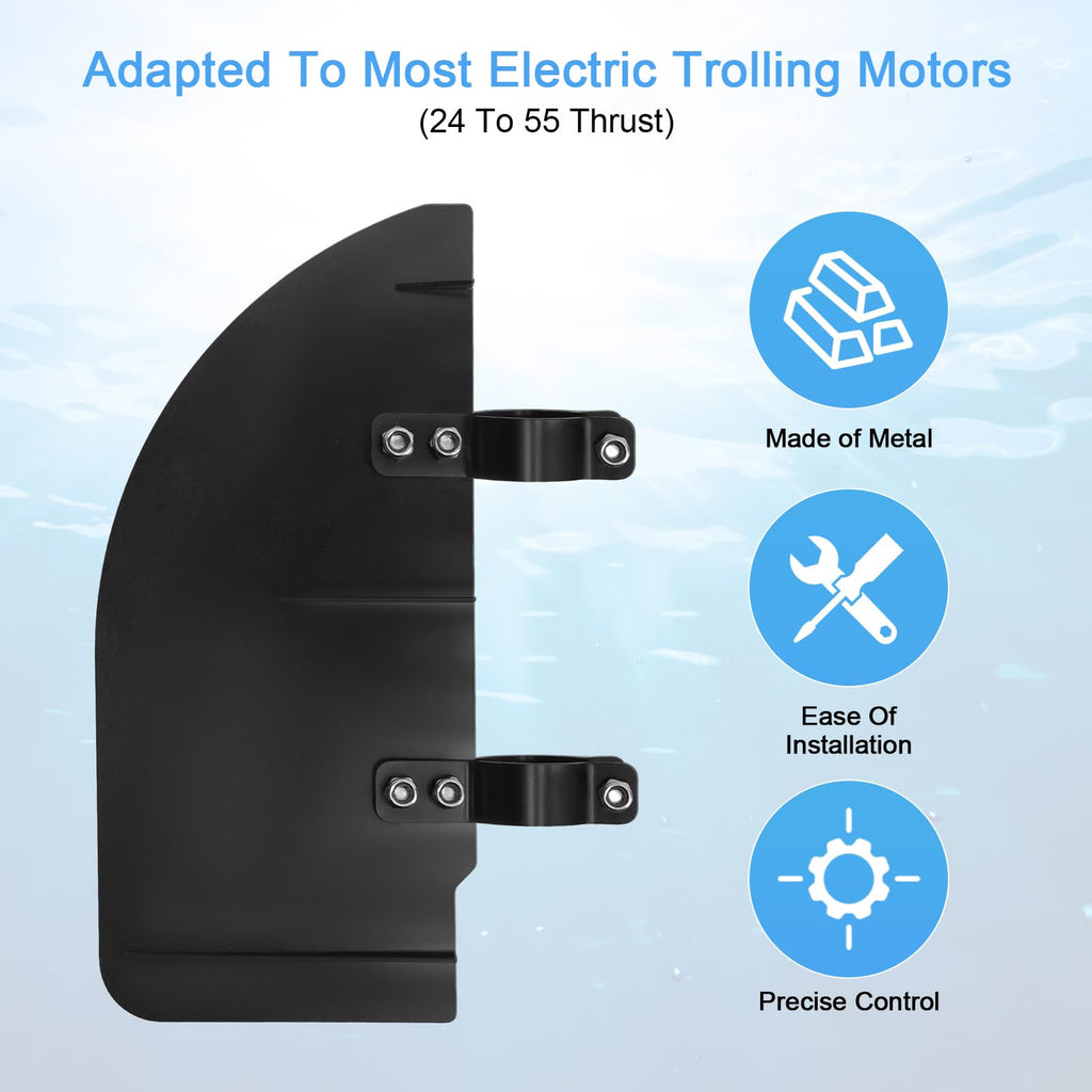 Trolling Motor Rudder Kit for Pontoon Fishing Kayak Canoe and Jon Boat