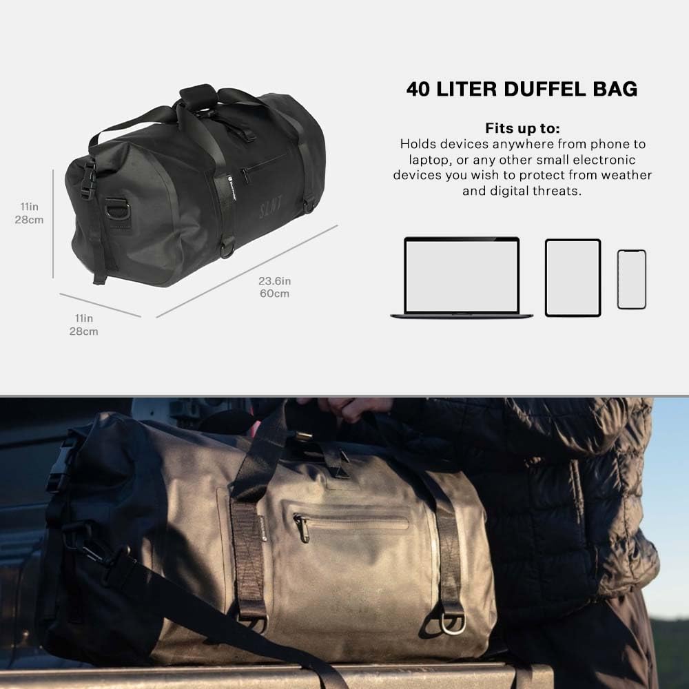 40L Waterproof Faraday Dry Duffel Bag with Signal Blocking Lining