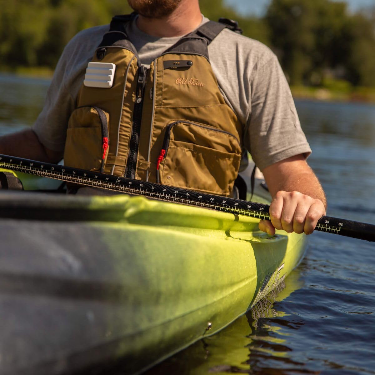 Angler Kayak Paddle with Polypropylene Blades and Fiberglass Shaft