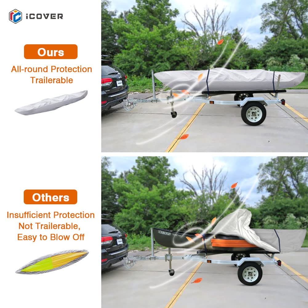 Heavy Duty Waterproof Kayak Canoe Storage Cover with UV Protection