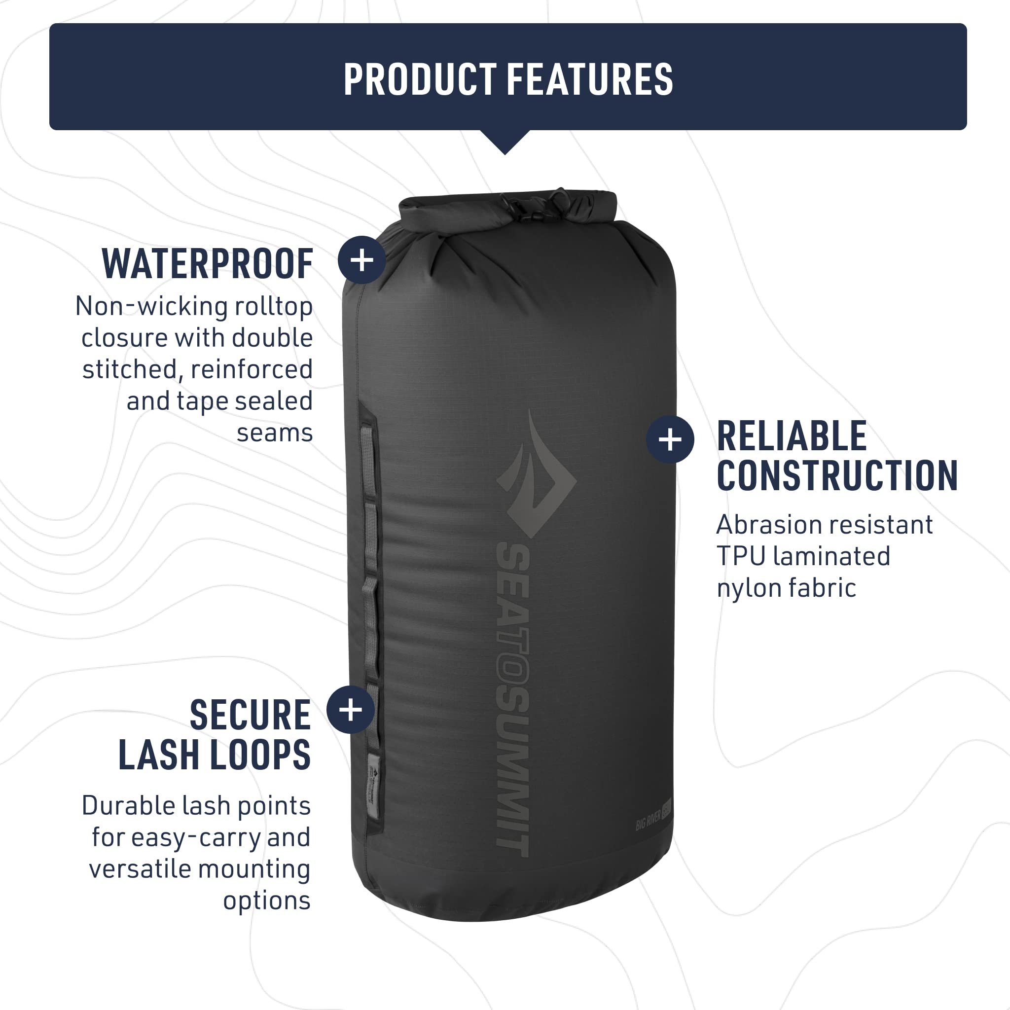 Heavy Duty Dry Bag for Waterproof Gear Storage