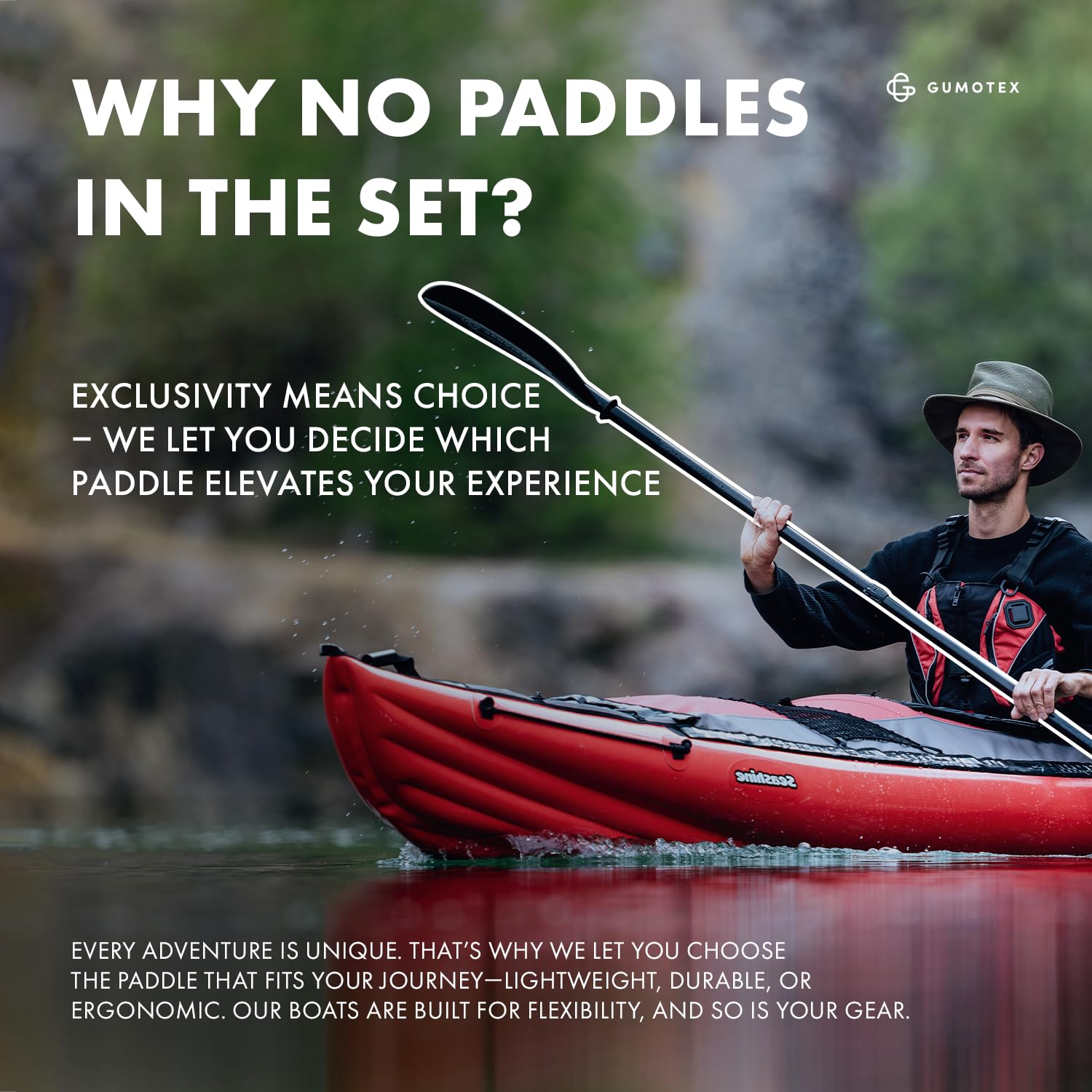 Two Person Tandem Inflatable Sit On Top Touring Kayak for Lakes Rivers Sea