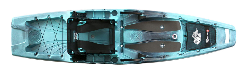 11 ft Sit On Top Fishing Kayak with Chair Seat Rod Holders Tackle Trays