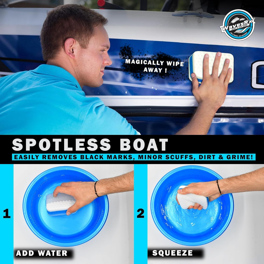 Marine Scuff and Dirt Eraser Sponges for Boats Jet Ski and PWC