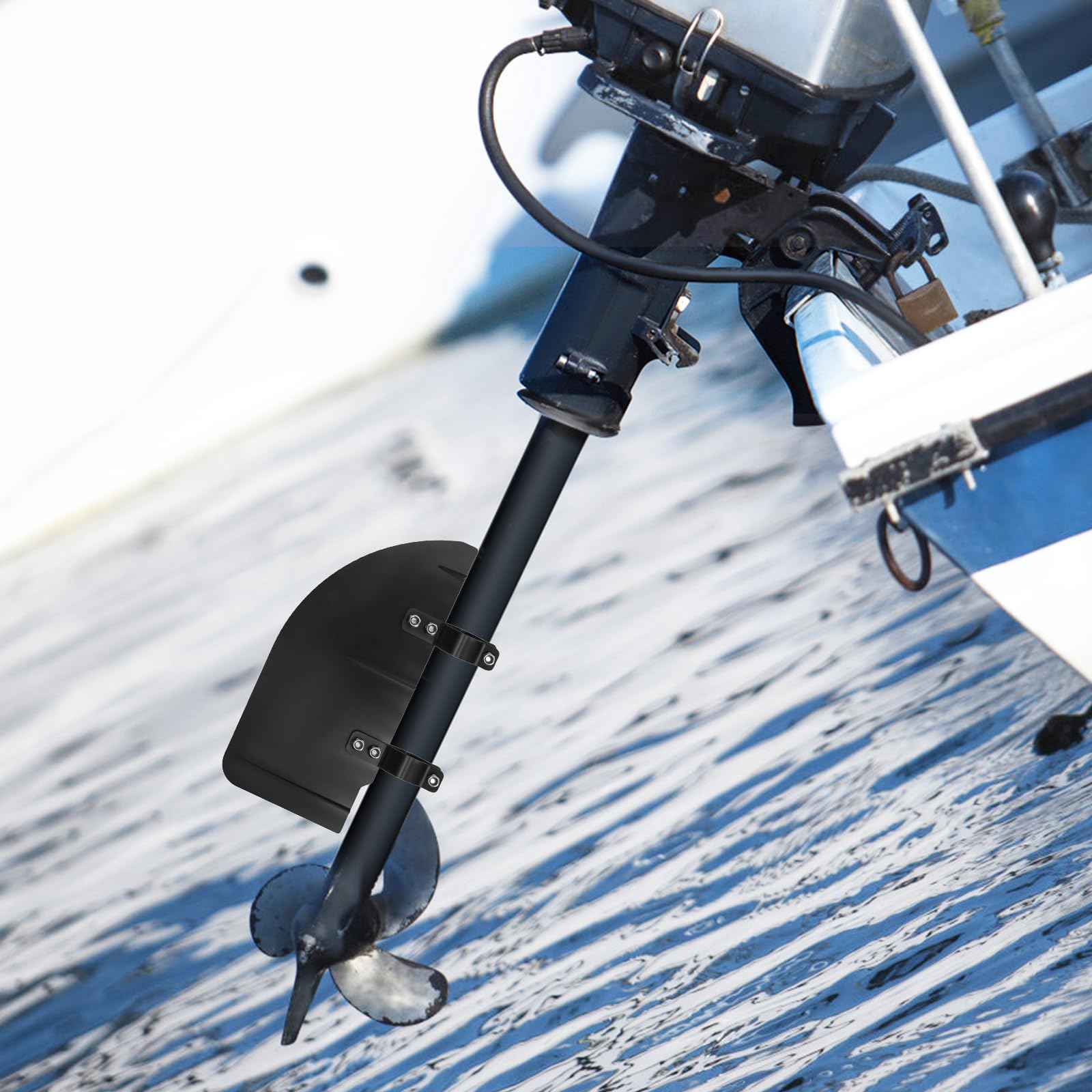 Trolling Motor Rudder Kit for Pontoon Fishing Kayak Canoe and Jon Boat