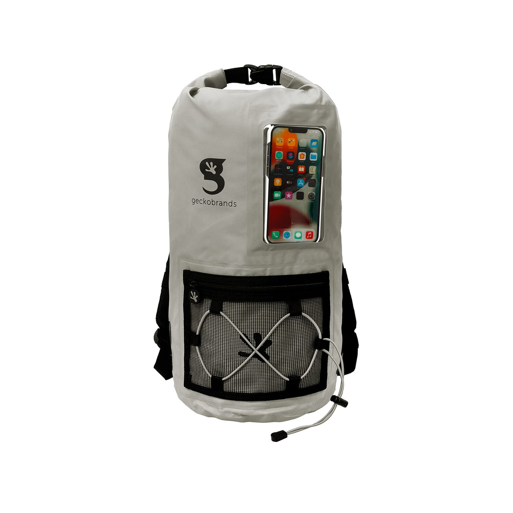 20L Waterproof Dry Bag Backpack with Roll Top and Clear Phone Pouch