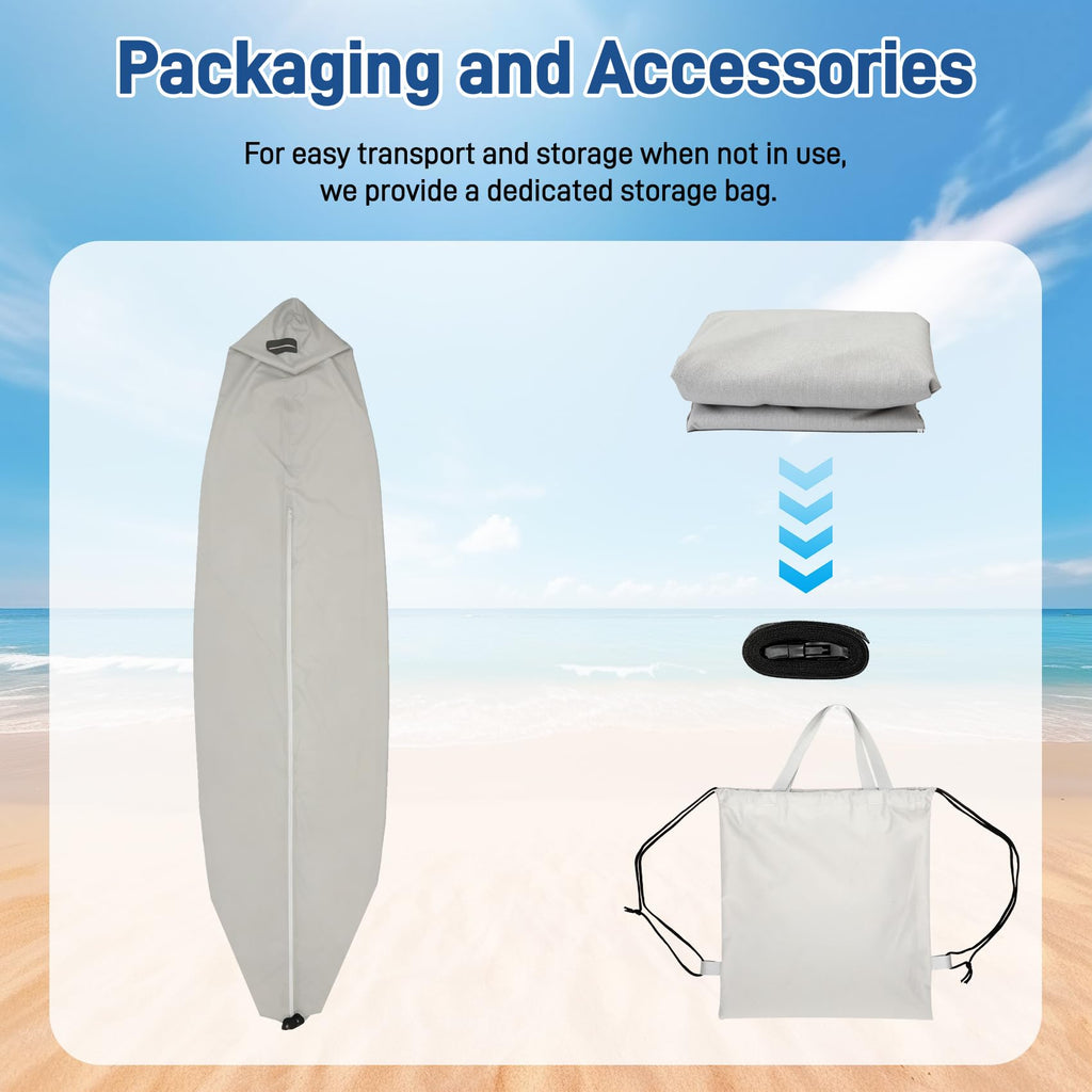 11 to 13 FT 600D Waterproof Kayak Canoe Cover with UV Protection