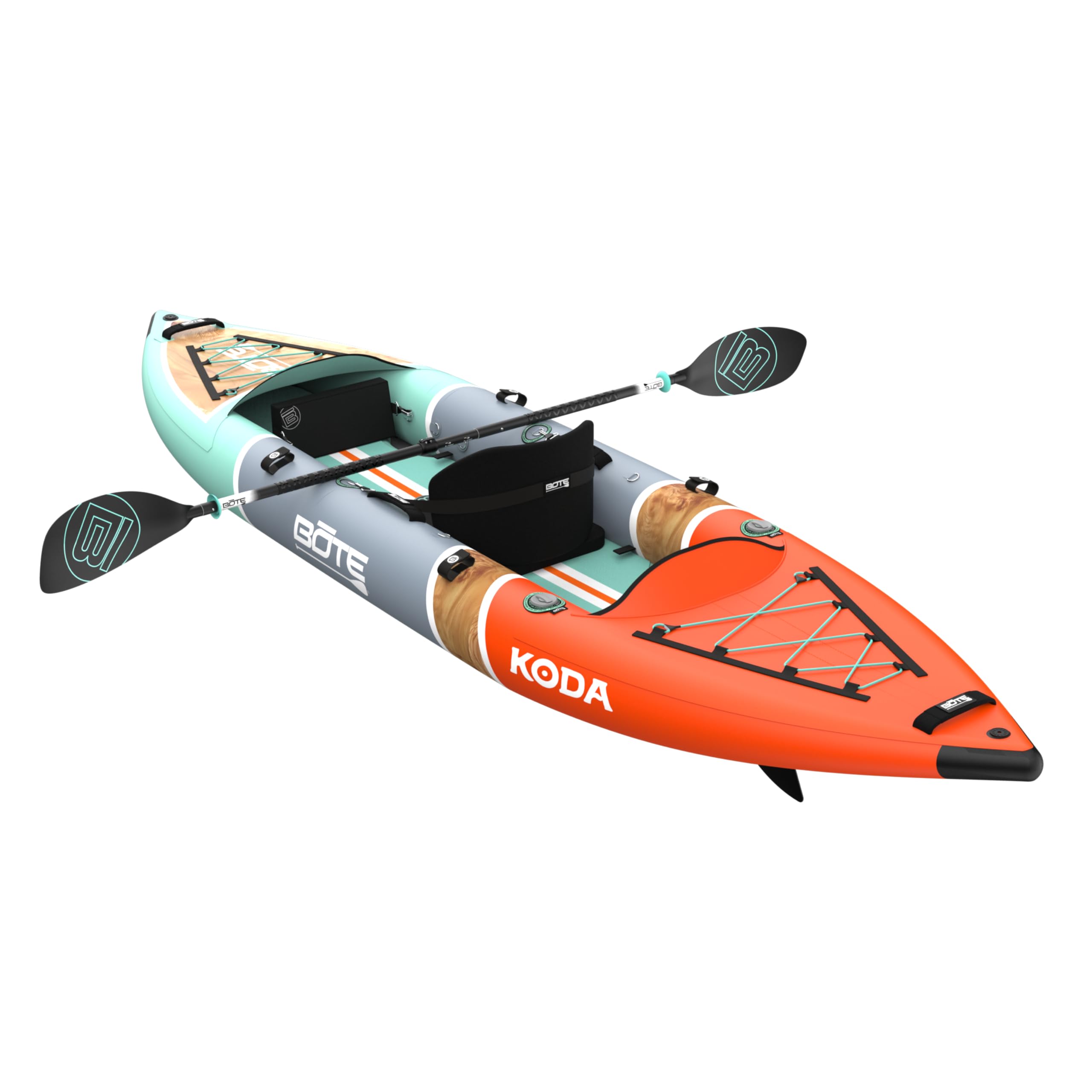 Packable Inflatable Kayak for Single Rider Fishing Adults Kids Family