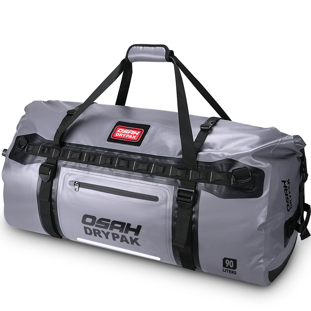 Heavy Duty Waterproof Roll Top Travel Duffel Bag with Straps and Handles