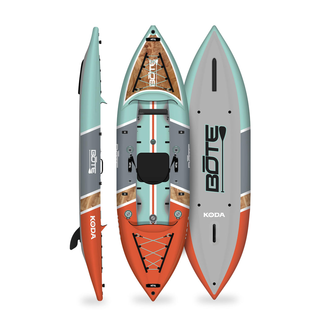 Packable Inflatable Kayak for Single Rider Fishing Adults Kids Family