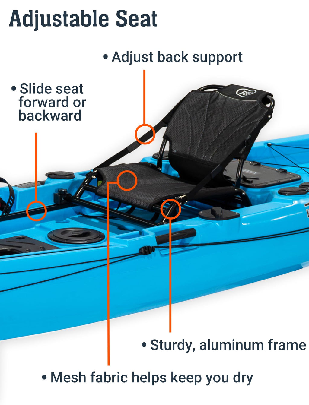 12 ft Pro Pedal Propeller Drive Sit on Top Fishing Kayak with Rudder