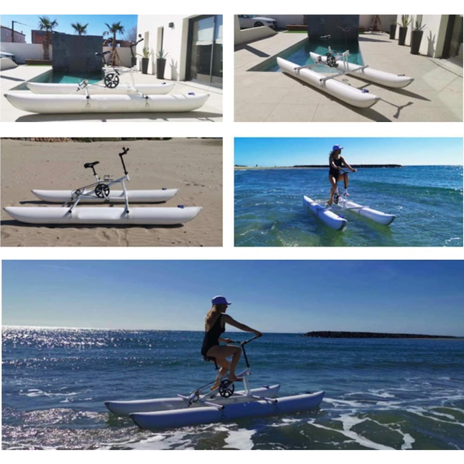 Inflatable Pedal Water Bike Kayak for Lakes Camping Water Sports