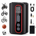 160 PSI Mini Electric Bike Pump with Gauge Auto Stop and Presta Valve