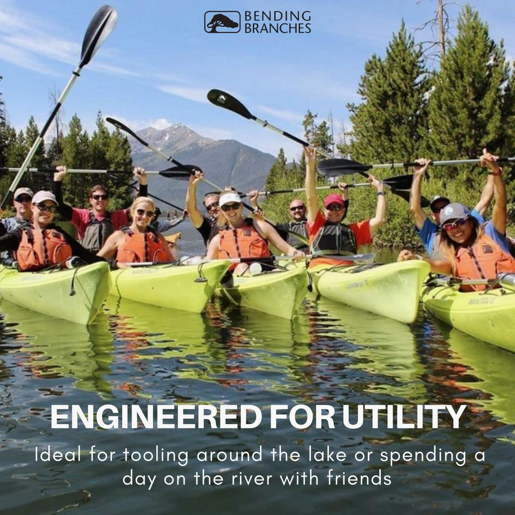 2 Piece Kayak Paddle with Aluminum Shaft and Polypropylene Blades