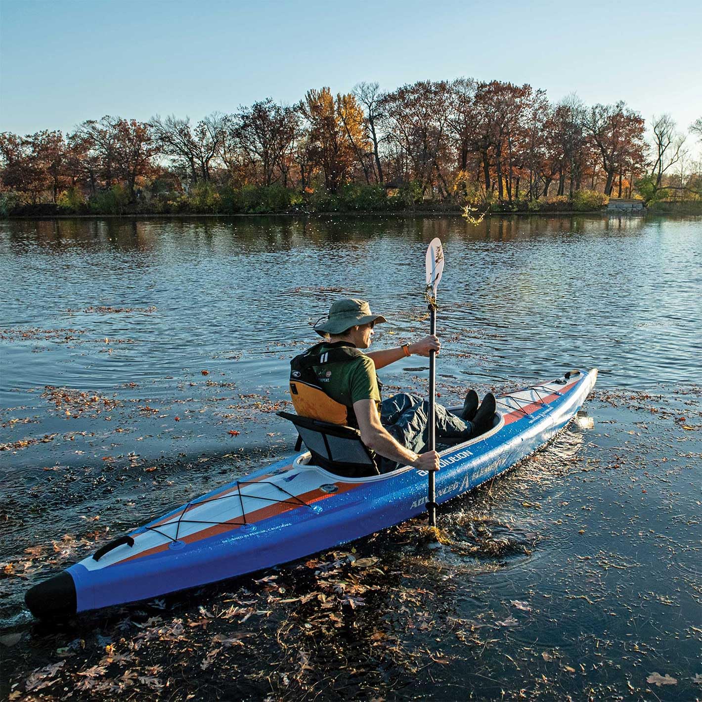 Inflatable Kayak with Roller Bag and Pump