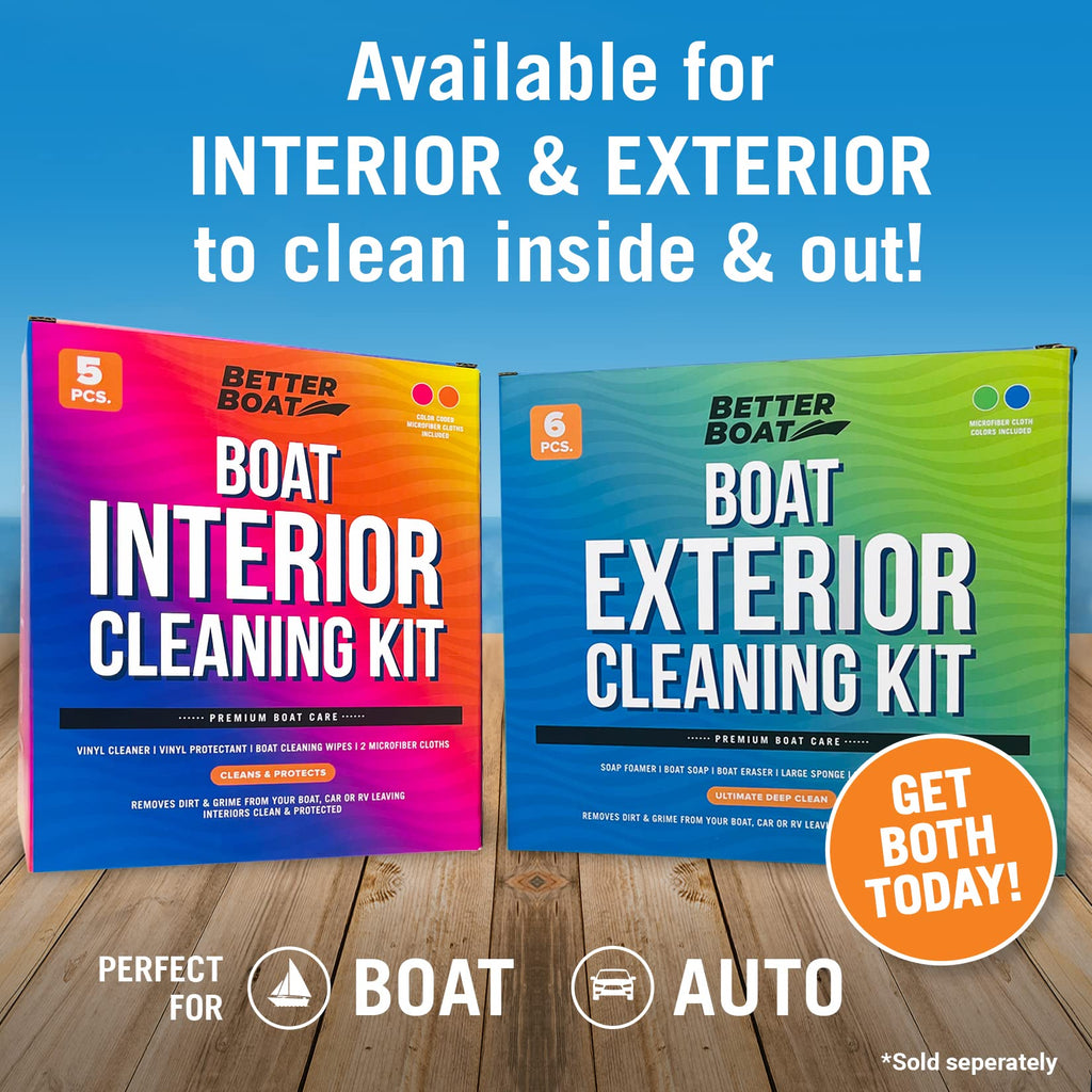 Boat Cleaning Kit with Wash Soap Foam Gun Sponge and Microfiber Cloths