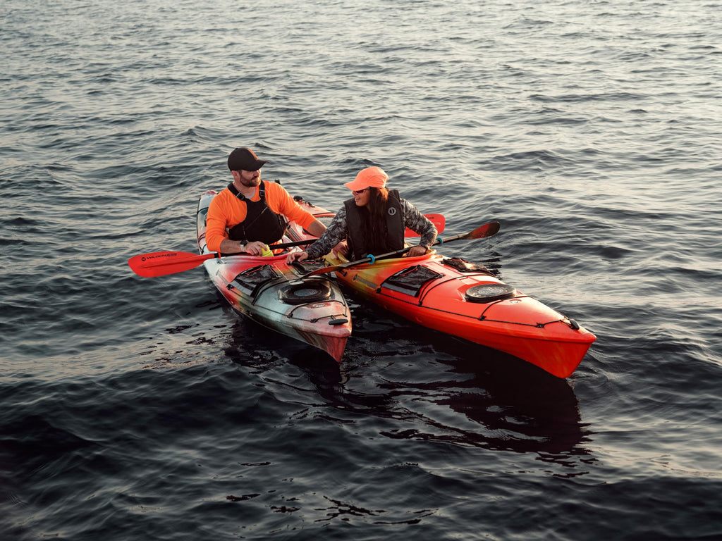 14 ft Sit Inside Touring Kayak with Storage and Comfort Seating