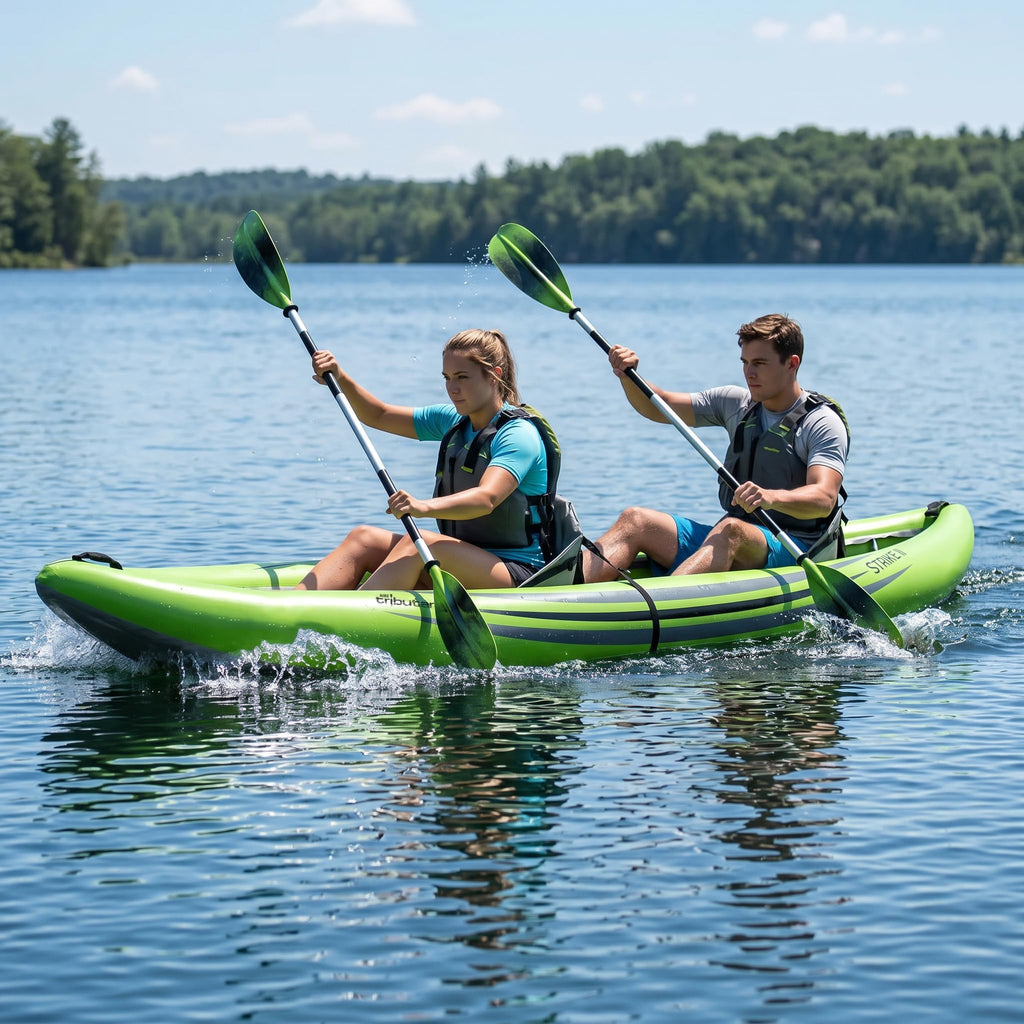 Tandem Two Person Inflatable Kayak for Recreational Touring