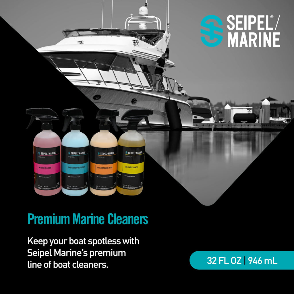 4 Pack Marine Boat Cleaning Kit with UV Protectant and Microfiber Towels