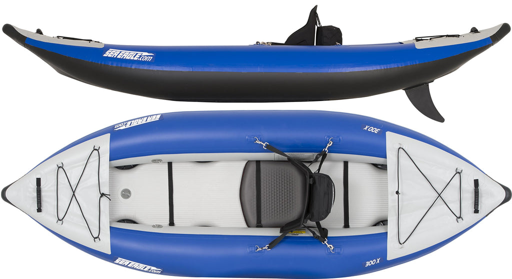 Solo Self Bailing Inflatable Whitewater Kayak Drop Stitch Floor