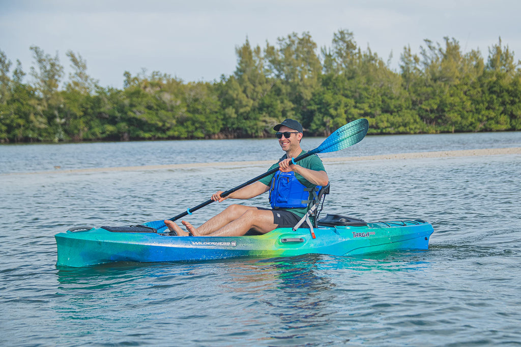 Adjustable Touring Kayak Paddle with Carbon Shaft and Fiber Blades