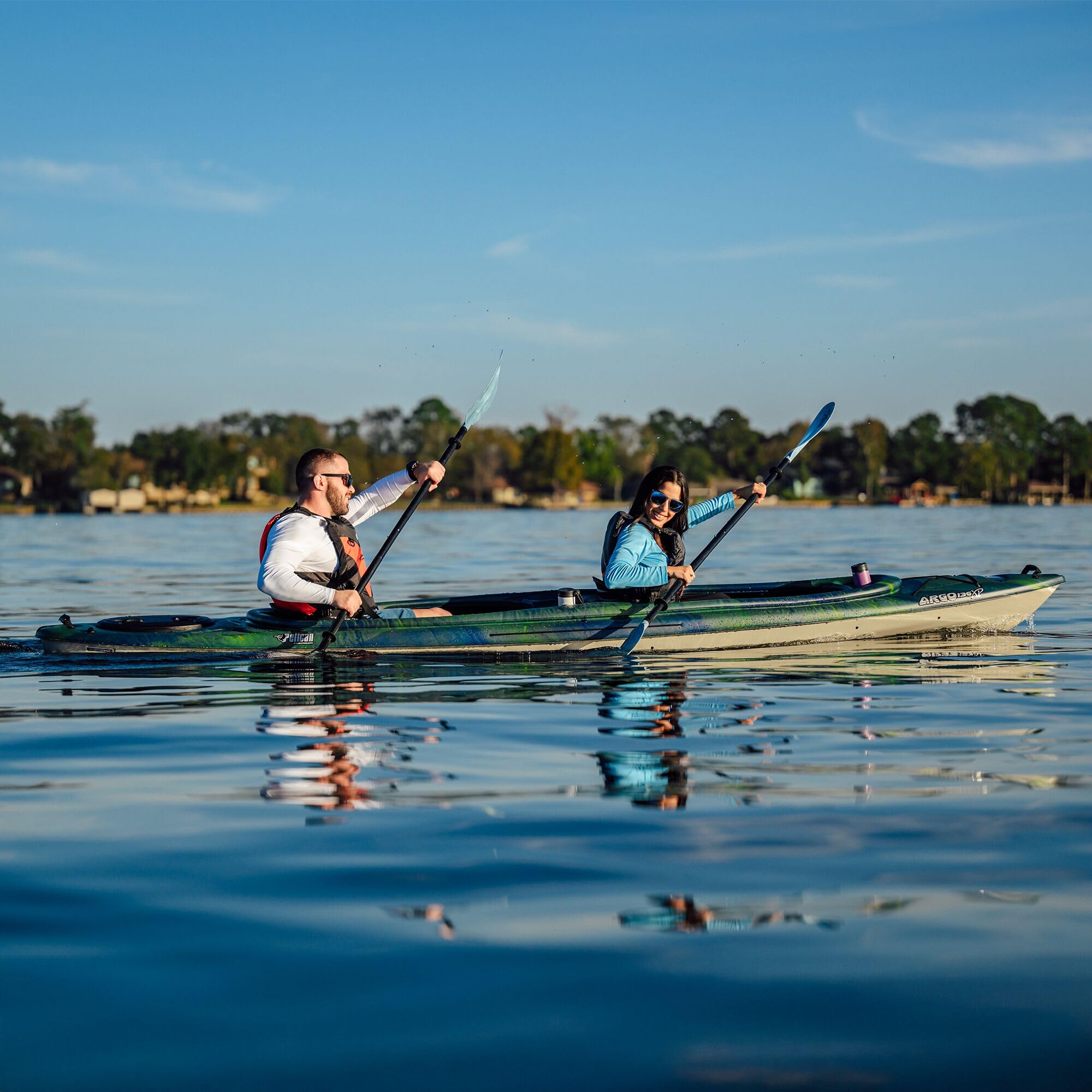 13 ft Lightweight Stable Sit In Tandem Kayak with Ram X Material