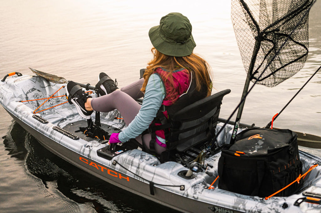 Premium Sit On Top Angler Fishing Kayak with Pedal System Comfort Seat