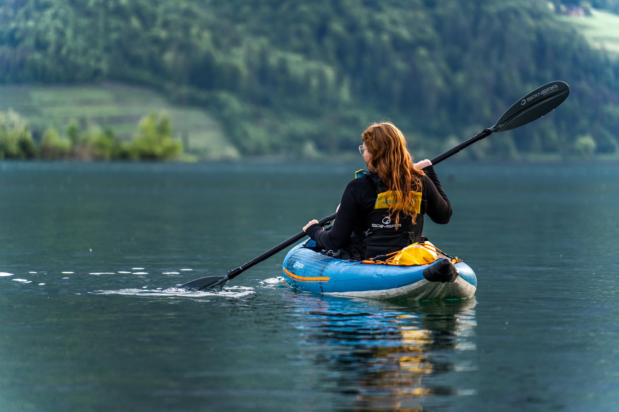 One to Three Person Inflatable Recreational Kayak with Drop Stitch Floor