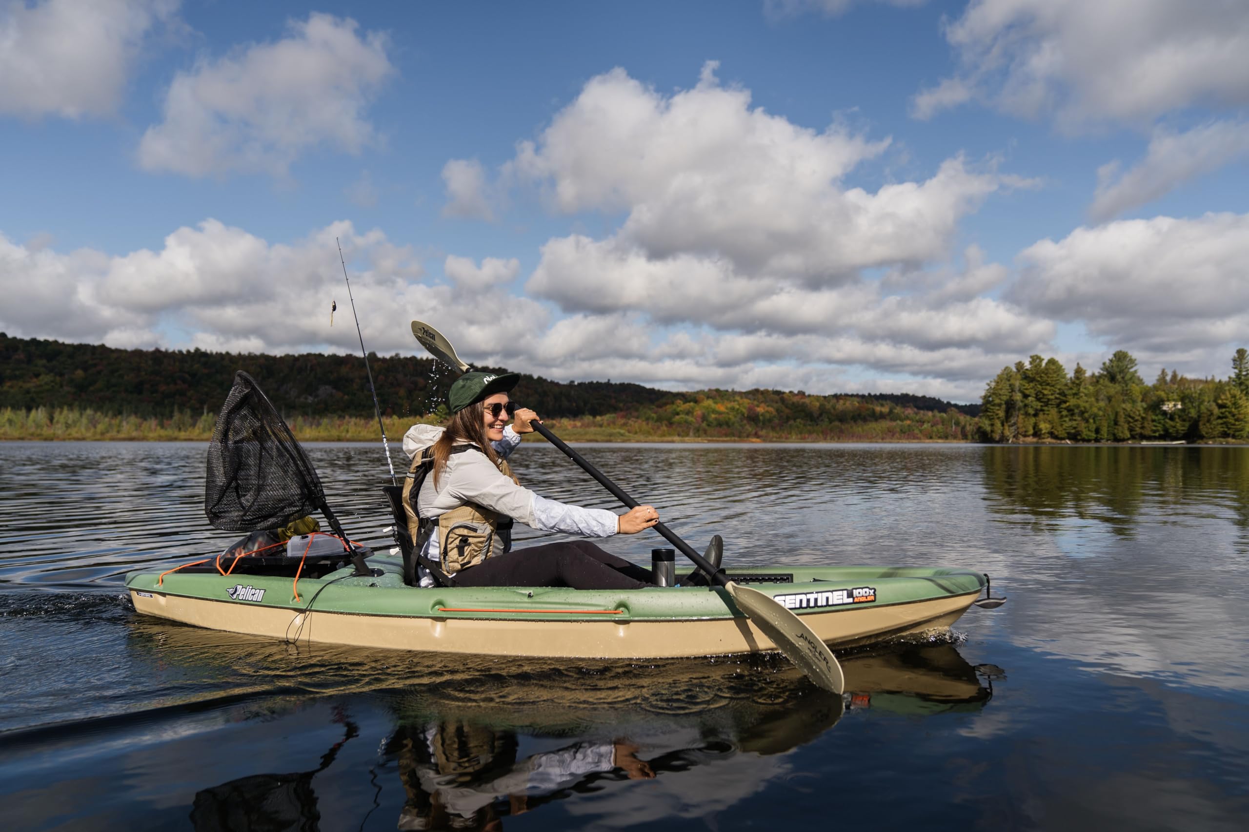 Lightweight Sit On Top Angler Fishing Kayak with Ergonomic Seat