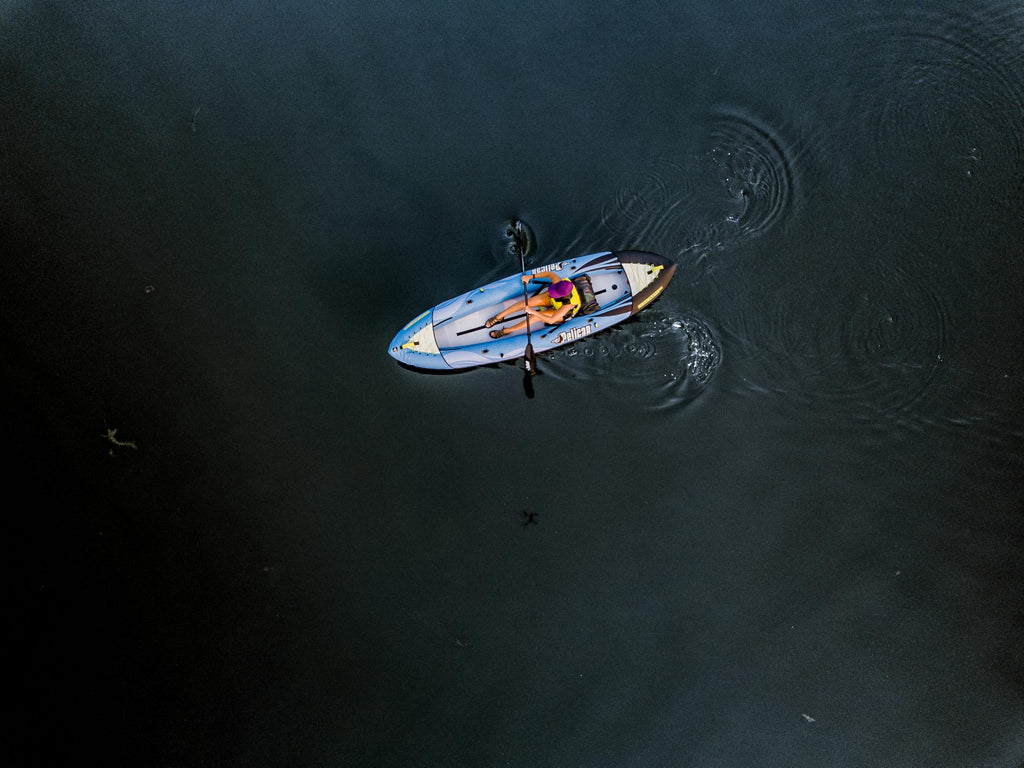 Compact Stable 1 to 2 Person Inflatable Recreational Kayak