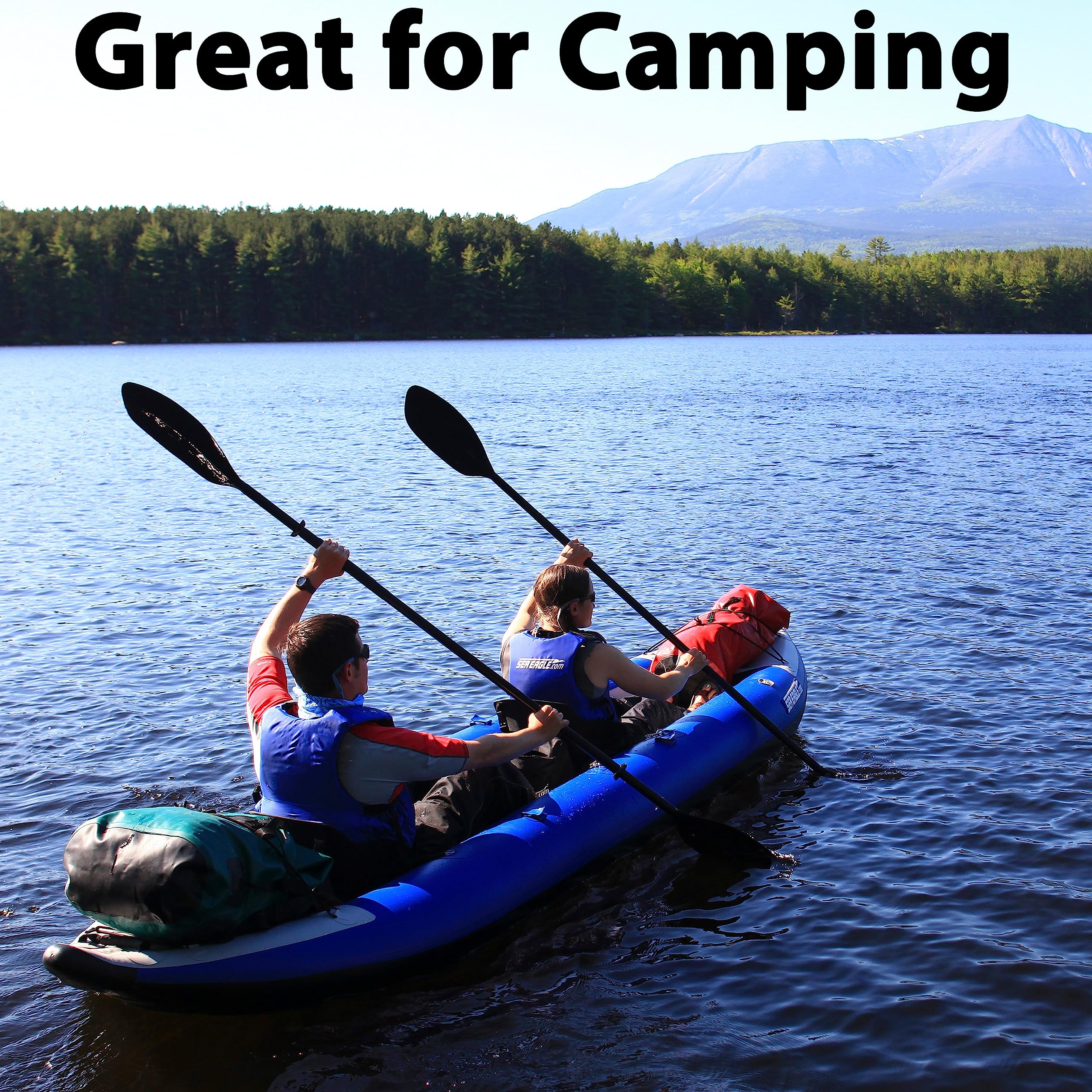 Self Bailing Inflatable Kayak with Drop Stitch Floor for Fishing Touring